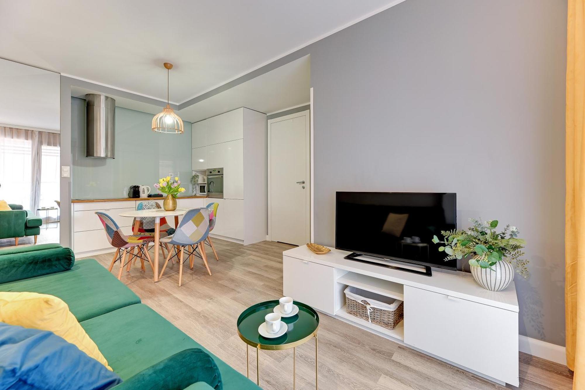 Aura - Riverside & Parking By Downtown Apartments グダニスク 部屋 写真