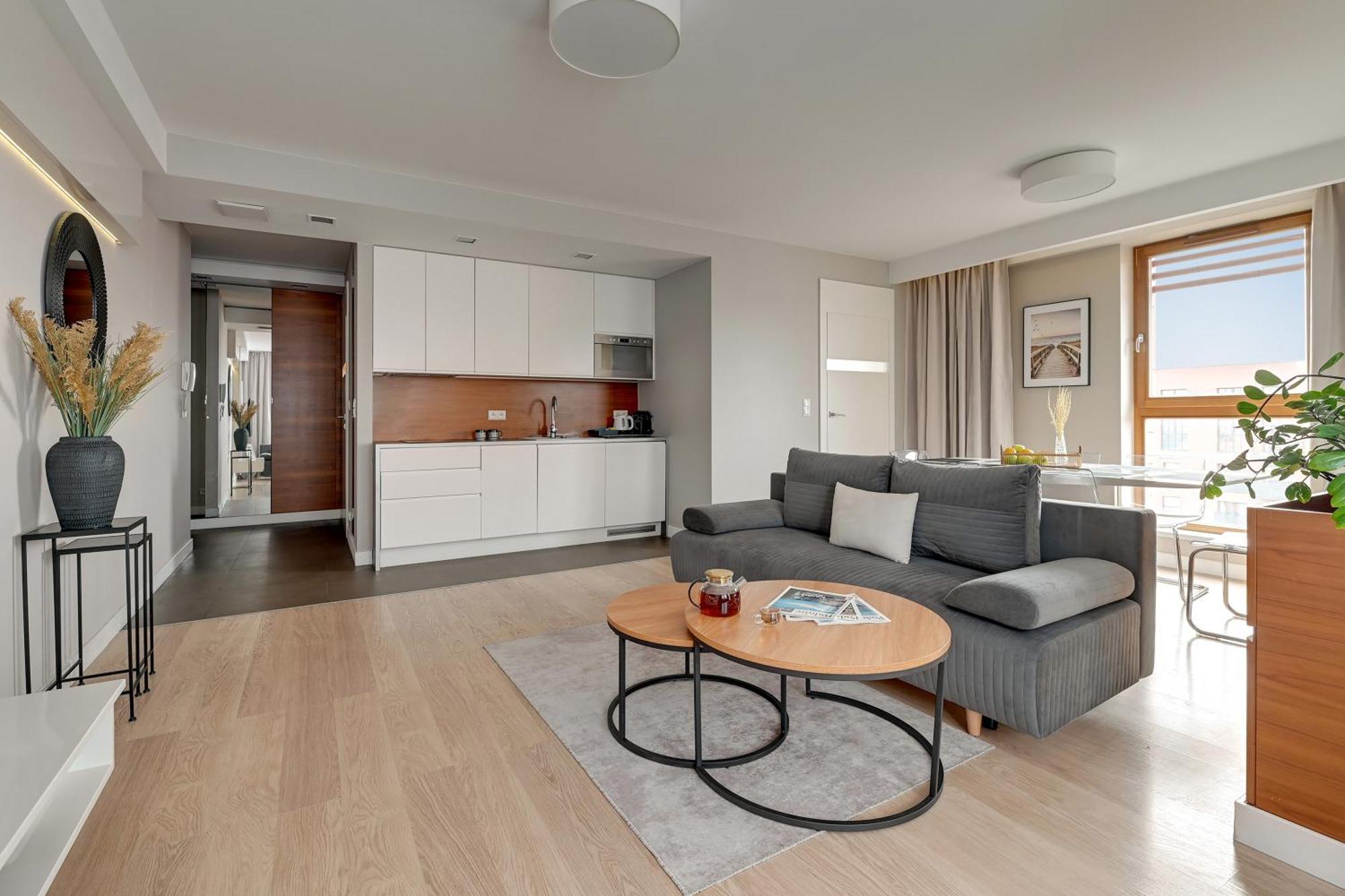 Aura - Riverside & Parking By Downtown Apartments グダニスク 部屋 写真